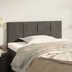 Dunkelgraues Samtkopfteil 100x5x78/88 cm von vidaXL, Kopf- und Fußteile - Ref: Foro24-346041, Preis: 43,84 €, Rabatt: %