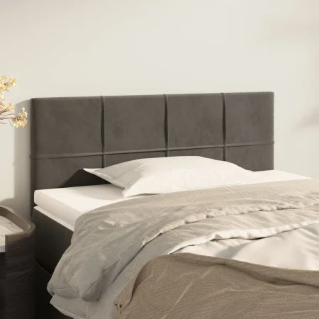 Dunkelgraues Samtkopfteil 100x5x78/88 cm von vidaXL, Kopf- und Fußteile - Ref: Foro24-346041, Preis: 45,92 €, Rabatt: %