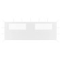 Seitenwand des Pavillons mit weißen Fenstern 6x2 m von vidaXL, Zubehör für Pavillons und Pavillons - Ref: Foro24-3070416, Pre...