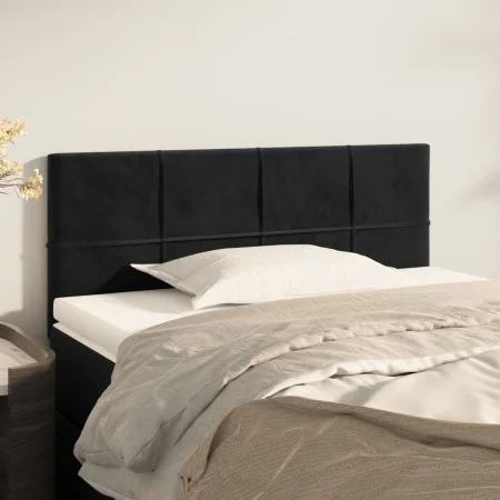 Kopfteil aus schwarzem Samt, 100 x 5 x 78/88 cm von vidaXL, Kopf- und Fußteile - Ref: Foro24-346042, Preis: 43,64 €, Rabatt: %