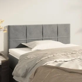 Hellgraues Samtkopfteil 100x5x78/88 cm von vidaXL, Kopf- und Fußteile - Ref: Foro24-346040, Preis: 39,93 €, Rabatt: %