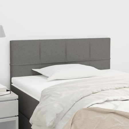 Kopfteil aus dunkelgrauem Stoff, 100 x 5 x 78/88 cm von vidaXL, Kopf- und Fußteile - Ref: Foro24-346033, Preis: 50,00 €, Raba...