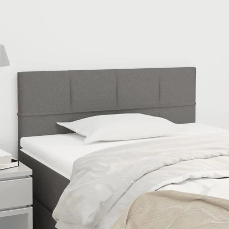 Kopfteil aus dunkelgrauem Stoff, 100 x 5 x 78/88 cm von vidaXL, Kopf- und Fußteile - Ref: Foro24-346033, Preis: 48,40 €, Raba...