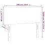 Dark brown fabric headboard 100x5x78/88 cm by vidaXL, Headboards and footboards - Ref: Foro24-345767, Price: 39,40 €, Discoun...