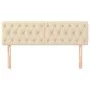 Headboards 2 units cream-colored fabric 80x7x78/88 cm by vidaXL, Headboards and footboards - Ref: Foro24-346359, Price: 82,00...