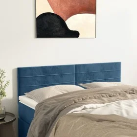 Kopfteile 2 Einheiten dunkelblauer Samt 72x5x78/88 cm von vidaXL, Kopf- und Fußteile - Ref: Foro24-346156, Preis: 51,44 €, Ra...