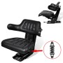 Traktorsitz mit schwarzer Federung von vidaXL, Traktorzubehör und -teile - Ref: Foro24-210157, Preis: 146,18 €, Rabatt: %