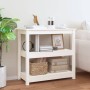 Konsolentisch aus massivem weißem Kiefernholz, 80 x 40 x 74 cm von vidaXL, Seitentische - Ref: Foro24-821670, Preis: 99,93 €,...