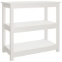 Solid white pine wood console table 80x40x74 cm by vidaXL, Side tables - Ref: Foro24-821670, Price: 99,93 €, Discount: %