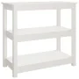 Solid white pine wood console table 80x40x74 cm by vidaXL, Side tables - Ref: Foro24-821670, Price: 97,20 €, Discount: %