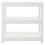 Solid white pine wood console table 80x40x74 cm by vidaXL, Side tables - Ref: Foro24-821670, Price: 97,20 €, Discount: %