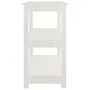 Solid white pine wood console table 80x40x74 cm by vidaXL, Side tables - Ref: Foro24-821670, Price: 97,20 €, Discount: %