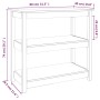 Konsolentisch aus massivem weißem Kiefernholz, 80 x 40 x 74 cm von vidaXL, Seitentische - Ref: Foro24-821670, Preis: 99,93 €,...