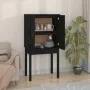Aparador alto madera maciza de pino negro 60x40x120 cm de vidaXL, Aparadores - Ref: Foro24-821748, Precio: 97,73 €, Descuento: %