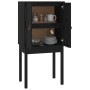 Aparador alto madera maciza de pino negro 60x40x120 cm de vidaXL, Aparadores - Ref: Foro24-821748, Precio: 98,78 €, Descuento: %