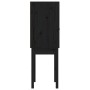 Aparador alto madera maciza de pino negro 60x40x120 cm de vidaXL, Aparadores - Ref: Foro24-821748, Precio: 98,78 €, Descuento: %