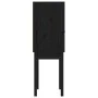 Aparador alto madera maciza de pino negro 60x40x120 cm de vidaXL, Aparadores - Ref: Foro24-821748, Precio: 97,73 €, Descuento: %