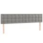 Headboards 2 units of light gray velvet 100x5x78/88 cm by vidaXL, Headboards and footboards - Ref: Foro24-346530, Price: 71,2...
