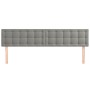 Kopfteile 2 Einheiten aus hellgrauem Samt 100x5x78/88 cm von vidaXL, Kopf- und Fußteile - Ref: Foro24-346530, Preis: 68,39 €,...
