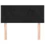 Kopfteil aus schwarzem Samt, 100 x 5 x 78/88 cm von vidaXL, Kopf- und Fußteile - Ref: Foro24-346140, Preis: 36,59 €, Rabatt: %