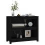 Massives Kiefernholz Bücherregal schwarz 80x35x68 cm von vidaXL, Bücherregale und Regale - Ref: Foro24-821678, Preis: 85,55 €...
