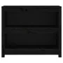 Massives Kiefernholz Bücherregal schwarz 80x35x68 cm von vidaXL, Bücherregale und Regale - Ref: Foro24-821678, Preis: 84,46 €...
