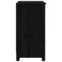Massives Kiefernholz Bücherregal schwarz 80x35x68 cm von vidaXL, Bücherregale und Regale - Ref: Foro24-821678, Preis: 84,46 €...