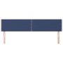 Cabeceros 2 unidades de tela azul 100x5x78/88 cm de vidaXL, Cabeceros y pies de cama - Ref: Foro24-345990, Precio: 40,74 €, D...