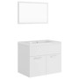 Engineered wood white bathroom furniture set by vidaXL, Bathroom furniture - Ref: Foro24-3070865, Price: 167,19 €, Discount: %