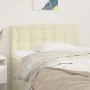 Kopfteil aus cremefarbenem Kunstleder, 100 x 5 x 78/88 cm von vidaXL, Kopf- und Fußteile - Ref: Foro24-346446, Preis: 49,42 €...