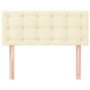 Cream synthetic leather headboard 100x5x78/88 cm by vidaXL, Headboards and footboards - Ref: Foro24-346446, Price: 49,42 €, D...
