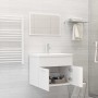 Engineered wood white bathroom furniture set by vidaXL, Bathroom furniture - Ref: Foro24-3070865, Price: 167,19 €, Discount: %
