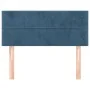 Cabecero de terciopelo azul 100x5x78/88 cm de vidaXL, Cabeceros y pies de cama - Ref: Foro24-346044, Precio: 50,03 €, Descuen...