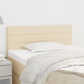 Cabecero de tela color crema 100x5x78/88 cm de vidaXL, Cabeceros y pies de cama - Ref: Foro24-346135, Precio: 42,94 €, Descue...