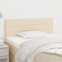 Kopfteil aus cremefarbenem Stoff, 100 x 5 x 78/88 cm von vidaXL, Kopf- und Fußteile - Ref: Foro24-346135, Preis: 43,64 €, Rab...