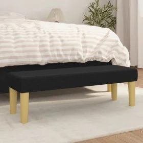 Banco de tela negro 100x30x30 cm by vidaXL, Banks - Ref: Foro24-346654, Price: 42,69 €, Discount: %