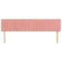 Cabeceros 2 unidades de terciopelo rosa 90x5x78/88 cm de vidaXL, Cabeceros y pies de cama - Ref: Foro24-346283, Precio: 56,19...