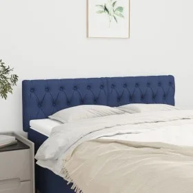 Cabeceros 2 unidades de tela azul 80x7x78/88 cm de vidaXL, Cabeceros y pies de cama - Ref: Foro24-346360, Precio: 71,27 €, De...