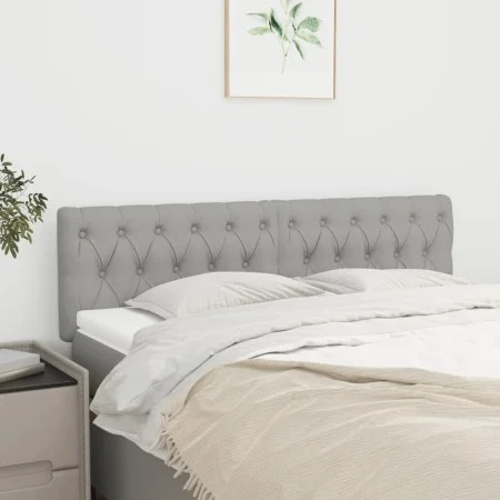 Kopfteile 2 Einheiten aus hellgrauem Stoff 80x7x78/88 cm von vidaXL, Kopf- und Fußteile - Ref: Foro24-346354, Preis: 70,75 €,...