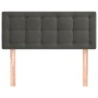 Dunkelgraues Samtkopfteil 100x5x78/88 cm von vidaXL, Kopf- und Fußteile - Ref: Foro24-346451, Preis: 38,94 €, Rabatt: %