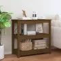 Honey brown solid pine wood console table 80x40x74 cm by vidaXL, Side tables - Ref: Foro24-821672, Price: 91,28 €, Discount: %