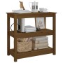 Honey brown solid pine wood console table 80x40x74 cm by vidaXL, Side tables - Ref: Foro24-821672, Price: 92,65 €, Discount: %