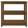 Honey brown solid pine wood console table 80x40x74 cm by vidaXL, Side tables - Ref: Foro24-821672, Price: 91,28 €, Discount: %