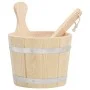 Solid pine wood sauna bucket and ladle set by vidaXL, sauna accessories - Ref: Foro24-51692, Price: 50,35 €, Discount: %