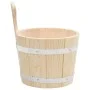 Solid pine wood sauna bucket and ladle set by vidaXL, sauna accessories - Ref: Foro24-51692, Price: 50,35 €, Discount: %