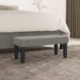 Hellgraue Samtbank 70x30x30 cm von vidaXL, Banken - Ref: Foro24-346638, Preis: 39,22 €, Rabatt: %