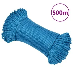 Blaues Polypropylen-Arbeitsseil 3 mm 500 m von vidaXL, Seile und Metallschnüre - Ref: Foro24-152961, Preis: 32,75 €, Rabatt: %