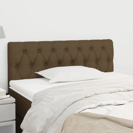 Dark brown fabric headboard 100x7x78/88 cm by vidaXL, Headboards and footboards - Ref: Foro24-346329, Price: 47,69 €, Discoun...