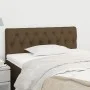 Dark brown fabric headboard 100x7x78/88 cm by vidaXL, Headboards and footboards - Ref: Foro24-346329, Price: 47,69 €, Discoun...