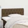 Kopfteil aus dunkelbraunem Stoff, 100 x 7 x 78/88 cm von vidaXL, Kopf- und Fußteile - Ref: Foro24-346329, Preis: 48,38 €, Rab...